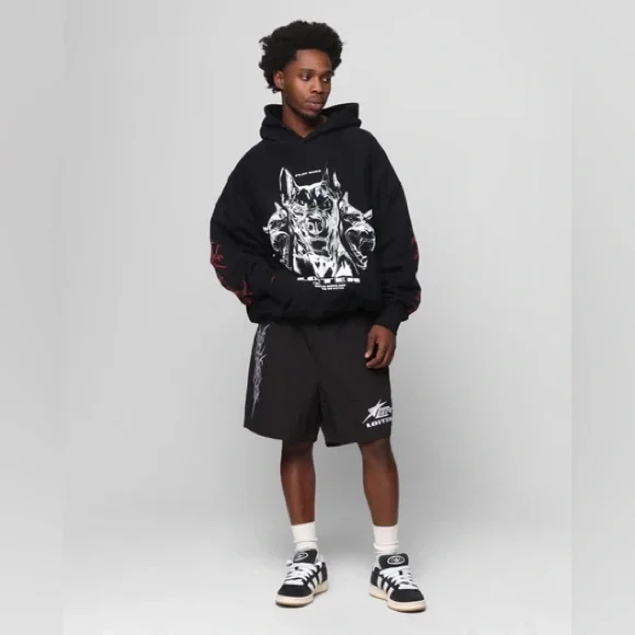 Loiter Cyber Beach Shorts Black - Picture 3 of 6